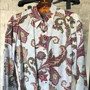 Robert Graham Mens Dress Shirt 3XL, Worn once